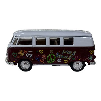 Miniatura Volkswagen Kombi Classic Paz Bordo 1:32