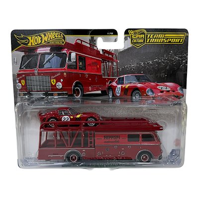 Miniatura Hotwheels Team Transport Ferrari 1/64