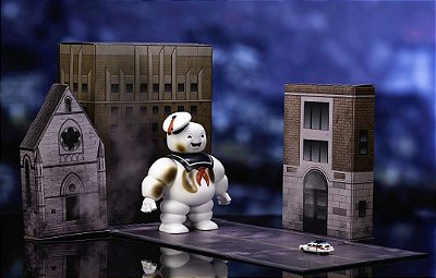 Miniatura Diorama Caça Fantasma c/ Boneco Stay Puf Jada 1:87