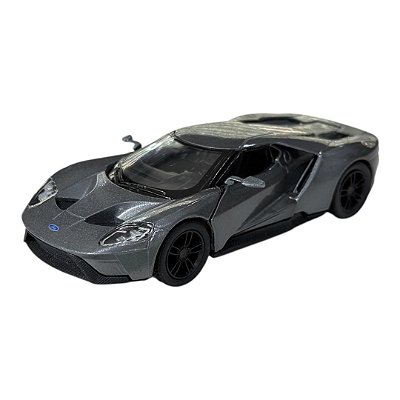 Miniatura Ford GT Cinza Kinsmart Metal 1:38