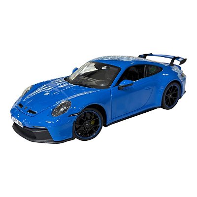 Miniatura Porsche 911 Gt3 Azul Metal Maisto 1:18