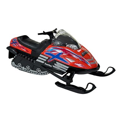 Miniatura Moto Snow Turbo Neve Laranja 1:18