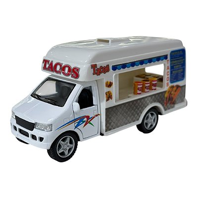Miniatura Tacos Truck Food Truck Kinsfun 1:38