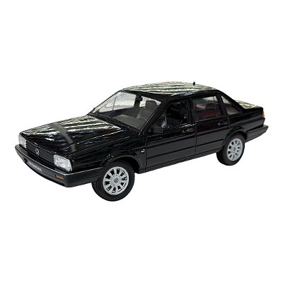 Miniatura Volkswagen Santana Preto Metal Welly 1:24