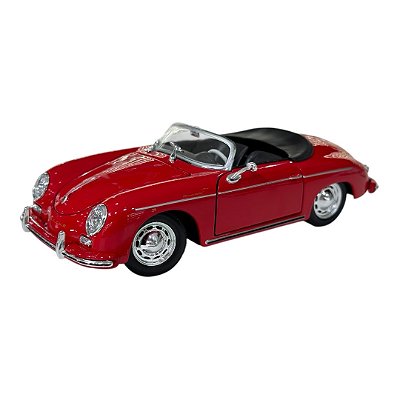 Miniatura Porsche 356A Speedter Conversível Metal Welly 1:24