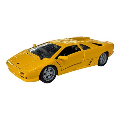 Miniatura Lamborghini Diablo Amarelo Metal Welly 1:24
