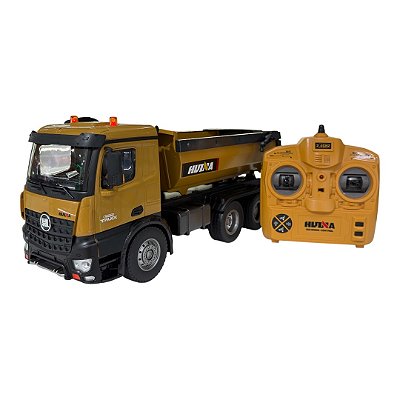 Miniatura Caminhão Basculante Huina 1573 Controle 1:18