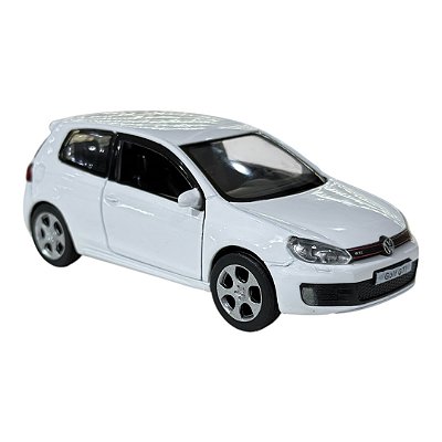 Miniatura Volkswagen Golf GTI Branco RMZ Metal 1:36