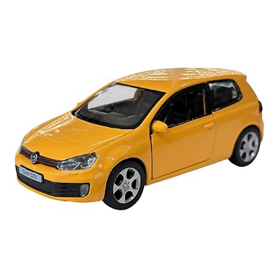 Miniatura Volkswagen Golf GTI Amarelo RMZ Metal 1:36