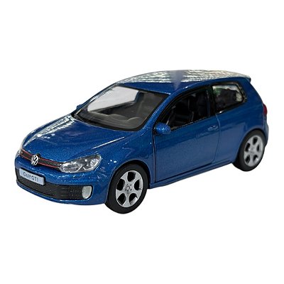 Miniatura Volkswagen Golf GTI Azul RMZ Metal 1:36