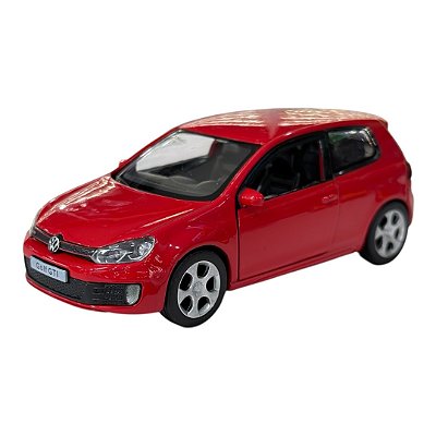 Miniatura Volkswagen Golf GTI Vermelho RMZ Metal 1:36