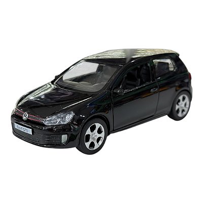 Miniatura Volkswagen Golf GTI Preto RMZ Metal 1:36