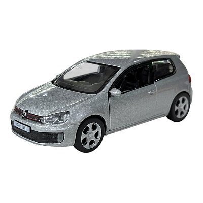 Miniatura Volkswagen Golf GTI Prata RMZ Metal 1:36