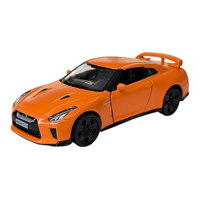 Miniatura Nissan GTR R35 Laranja RMZ Metal 1:36