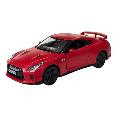 Miniatura Nissan GTR R35 Vermelho RMZ Metal 1:36