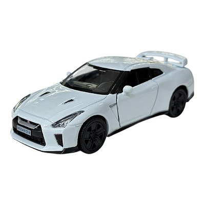 Miniatura Nissan GTR R35 Branco RMZ Metal 1:36