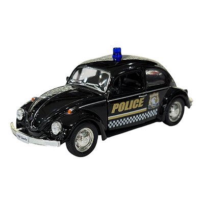 Miniatura Volkswagen Fusca Policia RMZ Metal 1:32