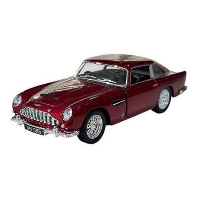 Miniatura Aston Martin DB5 Vermelho Kinsmart Metal 1:38
