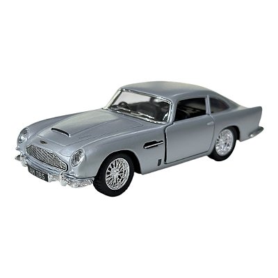 Miniatura Aston Martin DB5 Prata Kinsmart Metal 1:38