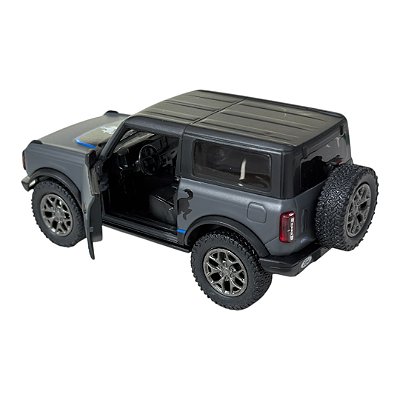 Miniatura Ford Bronco Cinza Kinsmart Metal 1:34