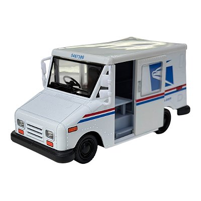 Miniatura USPS Entregas Branco Metal 1:32