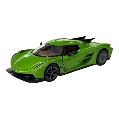 Miniatura Koenigsegg Jesko Verde Kinsmart Metal 1:36