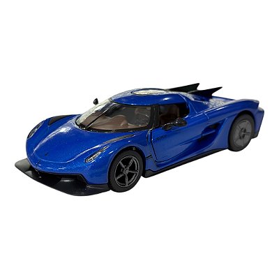 Miniatura Koenigsegg Jesko Azul Kinsmart Metal 1:36