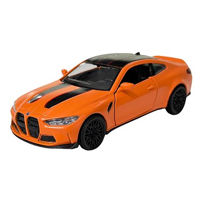 Miniatura BMW M4 CSL Laranja RMZ Metal 1:36