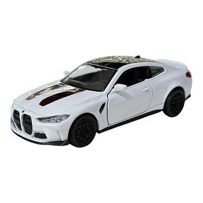Miniatura BMW M4 CSL Branco RMZ Metal 1:36