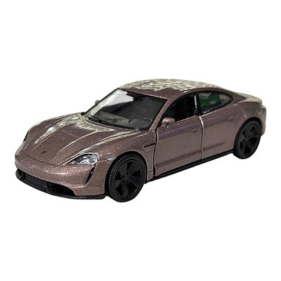 Miniatura Porsche Taycan Turbo S Marrom RMZ Metal 1:36