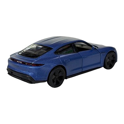 Miniatura Porsche Taycan Turbo S Azul RMZ Metal 1:36