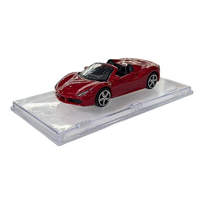 Miniatura Ferrari 488 Spider com Acrílico 1:43