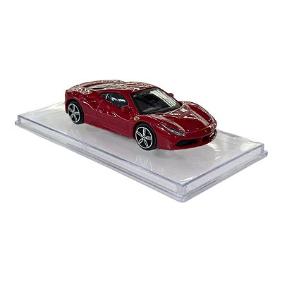 Miniatura Ferrari 488 GTB com Acrílico 1:43
