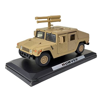 Miniatura Humvee Militar Bege Motormax Metal 1:24