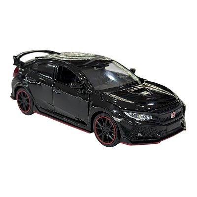 Miniatura Honda Civic Type R Liga Luz e Som Metal 1:32