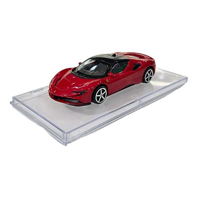 Miniatura Ferrari SF90 Stradale com Acrílico 1:43