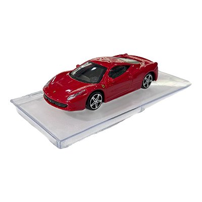 Miniatura Ferrari 458 Italia com Acrílico 1:43