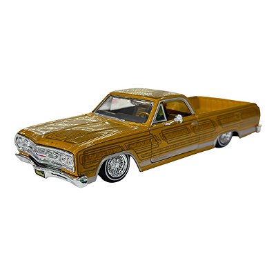 Miniatura Chevrolet El Camino Dourado Maisto Metal 1:24