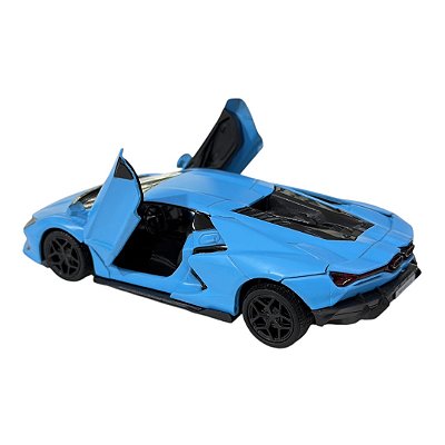 Miniatura Lamborghini Revuelto Azul RMZ Metal 1:36