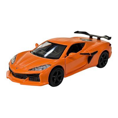 Miniatura Chevrolet Corvette Z06 Laranja RMZ Metal 1:36