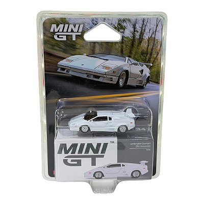 Miniatura MiniGT Lamborghini Countach 25th Branca #1134 1:64