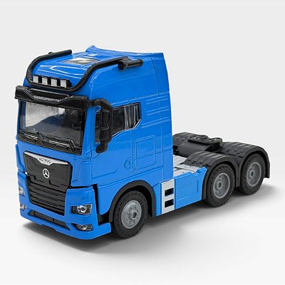 Miniatura Caminhão Mercedes Benz Azul 1:50