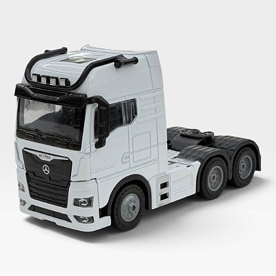 Miniatura Caminhão Mercedes Benz Branco 1:50