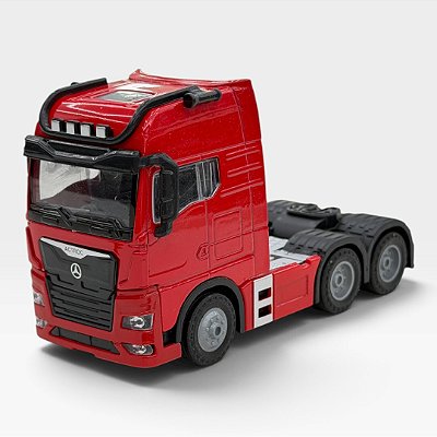 Miniatura Caminhão Mercedes Benz Vermelho 1:50