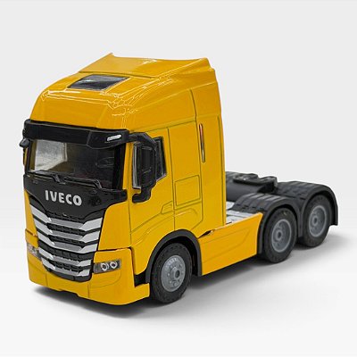 Miniatura Caminhão Iveco Amarelo 1:50