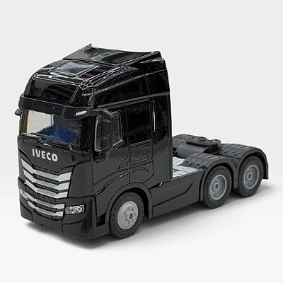 Miniatura Caminhão Iveco Preto 1:50