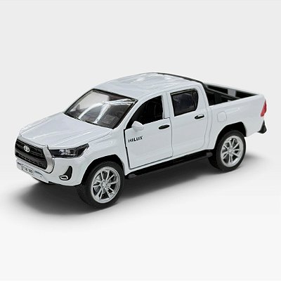 Miniatura Toyota Hilux Branco 1:36