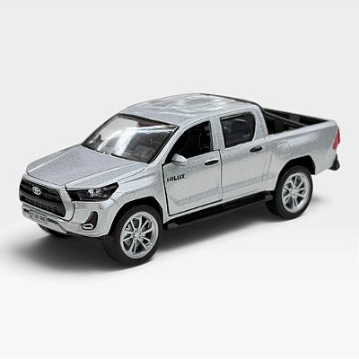 Miniatura Toyota Hilux Prata 1:36