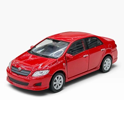 Miniatura Toyota Corolla Vermelho Welly 1:36