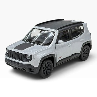 Miniatura Jeep Renegade Prata Metal Welly 1:38
